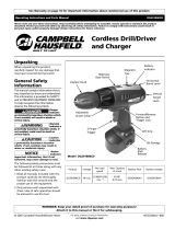 Campbell Hausfeld Cordless Drill DG201800CD Manuel utilisateur