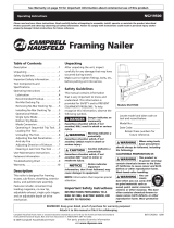 Campbell Hausfeld Nail Gun IN715703AV Manuel utilisateur