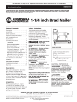 Campbell Hausfeld Nail Gun IN715401AV Manuel utilisateur