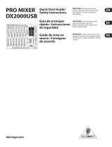 Behringer PRO MIXER DX2000USB Manuel utilisateur