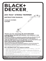 Black & Decker Lawn Mower LST201 Manuel utilisateur