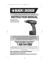 Black & Decker Cordless Drill 90516580 Manuel utilisateur