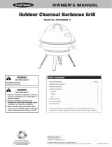Uniflame Charcoal Grill CBT802WB-C Manuel utilisateur