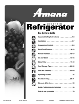 Amana Refrigerator ACD2234HRB Manuel utilisateur