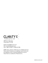 Clarity C2210 Manuel utilisateur