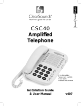 ClearSounds Amplified Phone v407 Manuel utilisateur