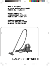 Hitachi Vacuum Cleaner CV-100 Manuel utilisateur