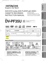 Hitachi DVD VCR Combo DV-PF35U Manuel utilisateur
