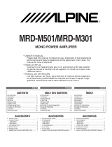 Alpine Stereo Amplifier MRD-M301 Manuel utilisateur