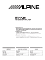 Alpine Stereo Amplifier MRP-M200 Manuel utilisateur