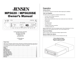 Jensen Stereo Receiver MP5620 Manuel utilisateur