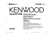 Kenwood Car Satellite Radio System KCA-R71FM Manuel utilisateur