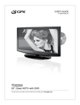 GPX Flat Panel Television TD2220 Manuel utilisateur