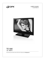 GPX Flat Panel Television TE1380 Manuel utilisateur