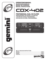 Gemini CD Player CDX-402 Manuel utilisateur
