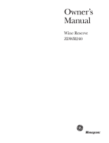 GE Monogram ZDWT240 Manuel utilisateur