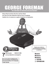 George Foreman GR10B Champ Manuel utilisateur