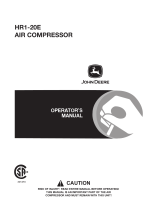 John Deere Air Compressor HR1-20E Manuel utilisateur