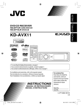 JVC KD-AVX11 - EXAD - DVD Player Manuel utilisateur