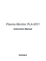 Integra Computer Monitor PLA-50V1 Manuel utilisateur