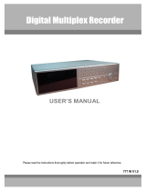 Maxtor Digital Multiplex Recorder Manuel utilisateur