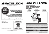 McCulloch Portable Generator FG300T Manuel utilisateur