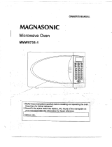 Magnasonic Microwave Oven MMW5735-1 Manuel utilisateur
