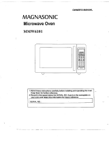 Magnasonic Microwave Oven MMW6101 Manuel utilisateur