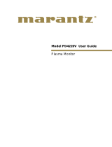 Marantz Flat Panel Television PD4220V Manuel utilisateur