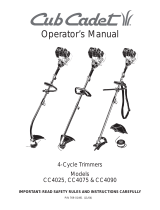 MTD Trimmer CC4025 Manuel utilisateur