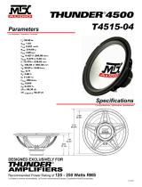 MTX Audio Speaker T4515-04 Manuel utilisateur