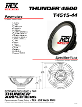 MTX Audio Stereo Amplifier T4515-44 Manuel utilisateur
