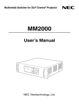 NEC Switch MM2000 Manuel utilisateur