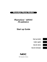 NEC 60XM5, PX-60XM5A Manuel utilisateur