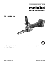 Metabo Cordless Sander BF 18 LTX 90 5.2 Manuel utilisateur