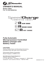 Schumacher Battery Charger 1200A Manuel utilisateur