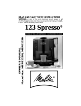 Melitta Espresso Maker MEPE123B Manuel utilisateur