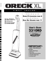 Oreck Vacuum Cleaner 2310RD Manuel utilisateur