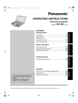Panasonic Laptop CF-53JU8ZX1M Manuel utilisateur
