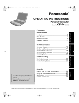 Panasonic Laptop CF-74 Manuel utilisateur