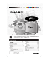 Sharp CRT Television 27F543 Manuel utilisateur