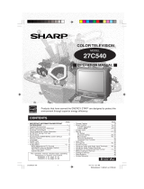 Sharp CRT Television 27C540 Manuel utilisateur