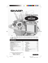 Sharp CRT Television 36C230 Manuel utilisateur