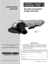 Porter-Cable Grinder 7416 Manuel utilisateur
