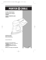 Porter-Cable Cordless Sander 90550099 Manuel utilisateur