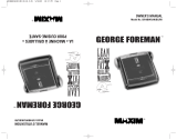 George Foreman George Foreman GR19BWCAN/BC/RR Manuel utilisateur