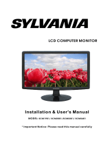 Sylvania Computer Monitor SCM2001 Manuel utilisateur