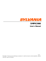 Sylvania MP3 Player SMPK2066 Manuel utilisateur