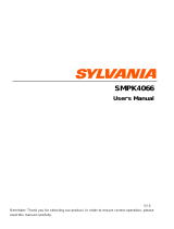 Sylvania MP3 Player SMPK4066 Manuel utilisateur