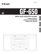 TEAC GF-650 Manuel utilisateur